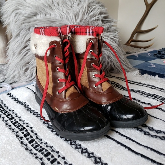 anne klein duck boots